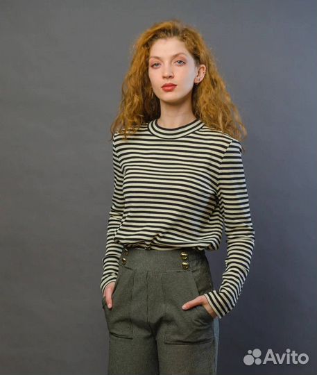 Джемпер Meryl женский экрю/черный (M)