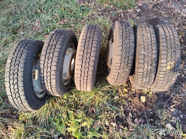Зимняя шипованная резина на газель R16