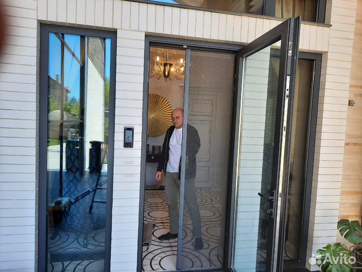 Дверная москитная сетка Гармошка