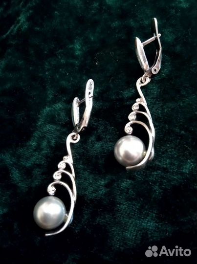 Серьги с жемчугом