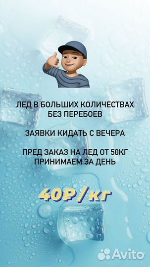 Лёд кубиковый