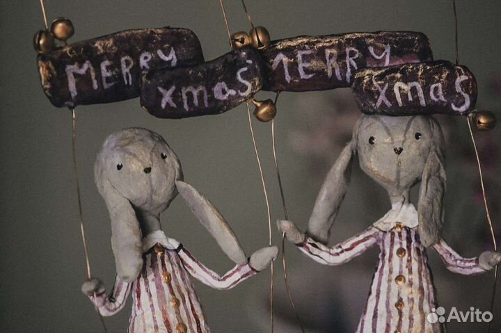 Ватные игрушки ручной работы