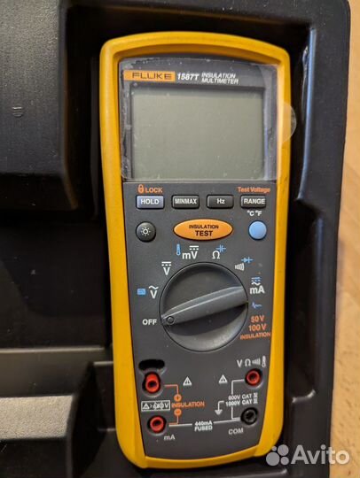 Fluke 1587t мегаомметр, мультиметр, термометр