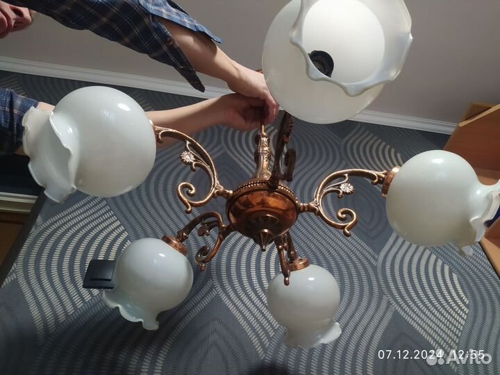 Люстра винтажная СССР