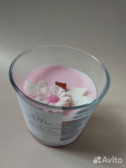 Ароматическая свеча соевая. Ручная работа