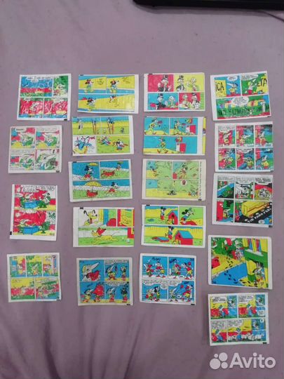 Вкладыш, этикетки от жвачек