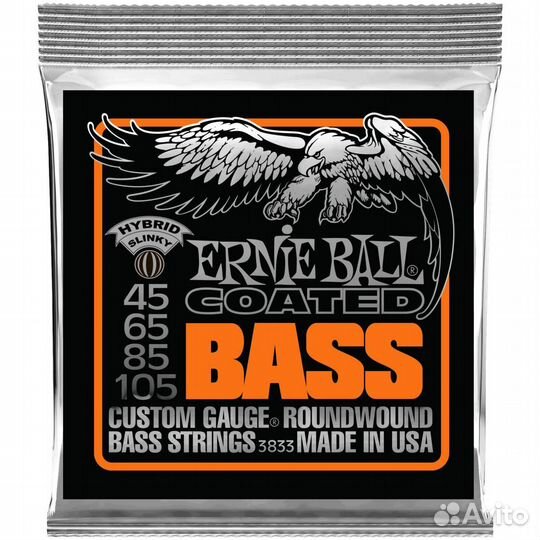 Струны для бас-гитары Ernie Ball 3833 Coated Bass
