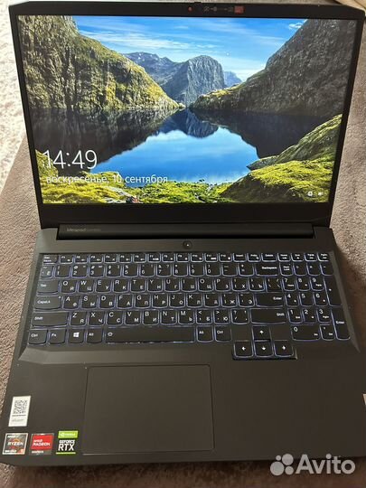 Игровой ноутбук Lenovo (ryzen 5, rtx 3050ti)