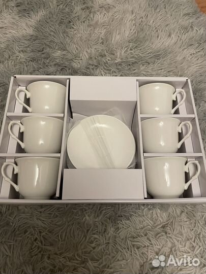 Белый Чайный набор фарфор