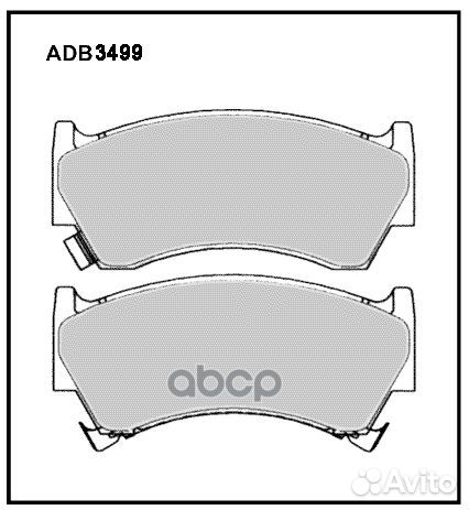 Колодки тормозные дисковые перед nissan almera
