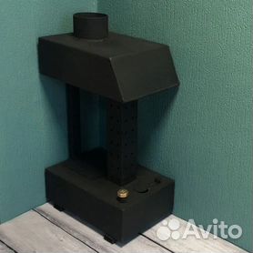 Печь на отработке для использования в гараже - Чертежи, 3D Модели, Проекты, Котлы