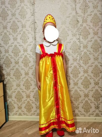 Русский народный костюм для девочек 122/140