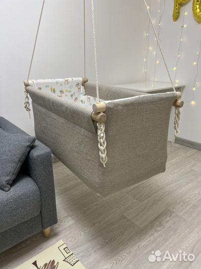 Подвесная люлька 90см Бишек зыбка колыбель