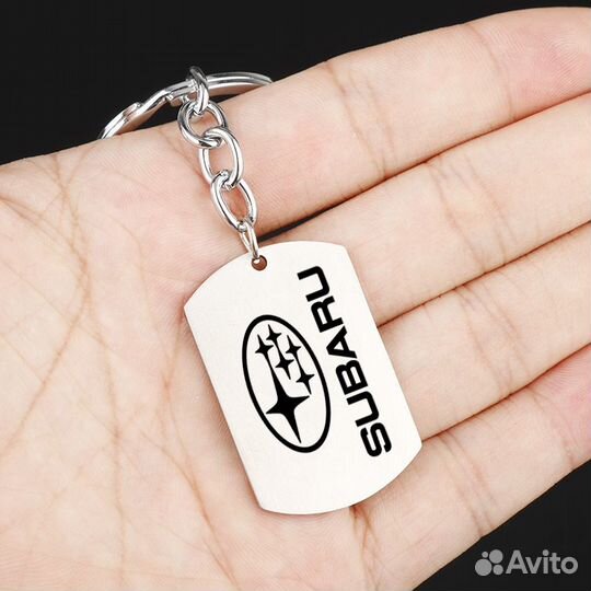 Брелок жетон для ключей с логотипом 