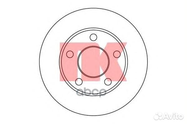 Диск тормозной 204744 Nk