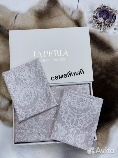 Постельное белье laperla кружево узор семейный