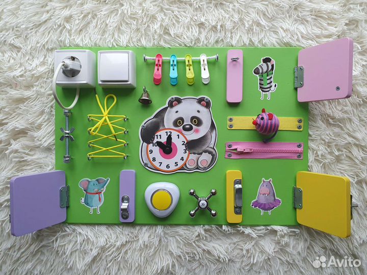 Бизиборд / Развивающая доска / Развивающий модуль