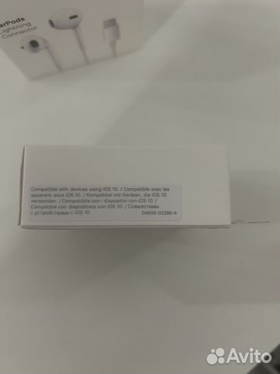 Наушники apple earpods Lightning Connector