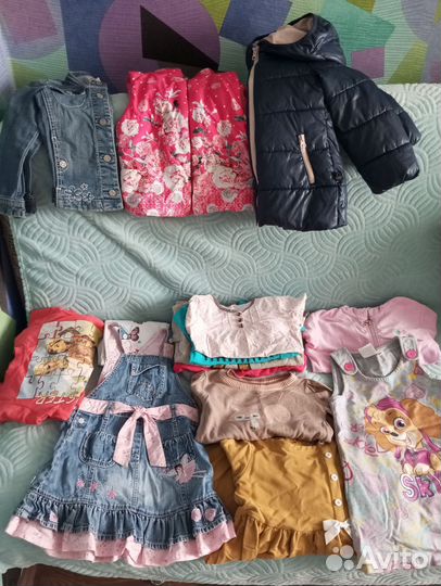 Детские вещи пакетом для девочки 110 116