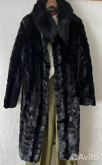 Шуба норковая мех натуральный утепленая р46