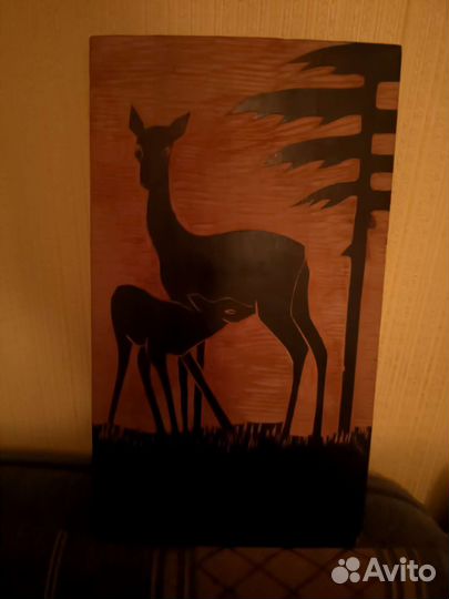 Панно деревянное