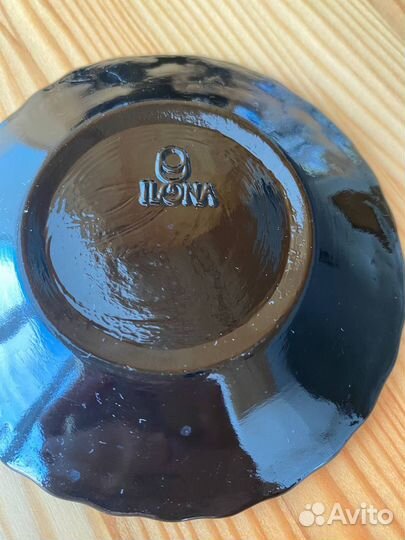 Чайные пары темное стекло 3 пары