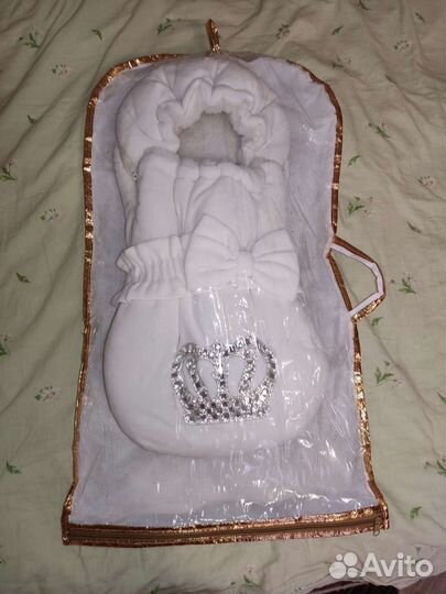 Конверт на выписку для девочки зима