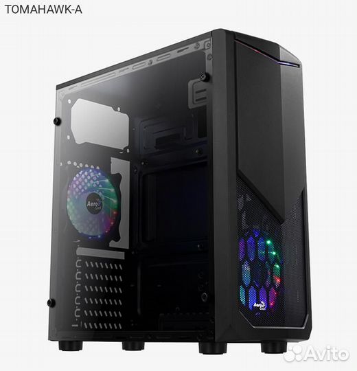 Корпус Aerocool tomahawk-A Miditower Без бп чёрный