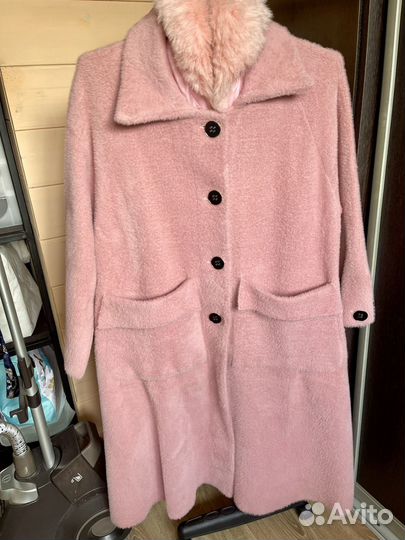 Пальто женское альпака большой размер