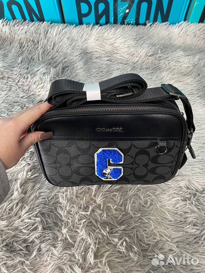 Сумка Coach через плечо мужская Оригинал