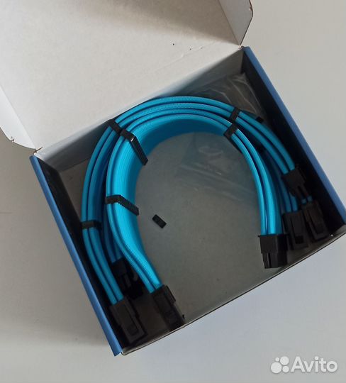 Комплект кабелей для бп в оплетке