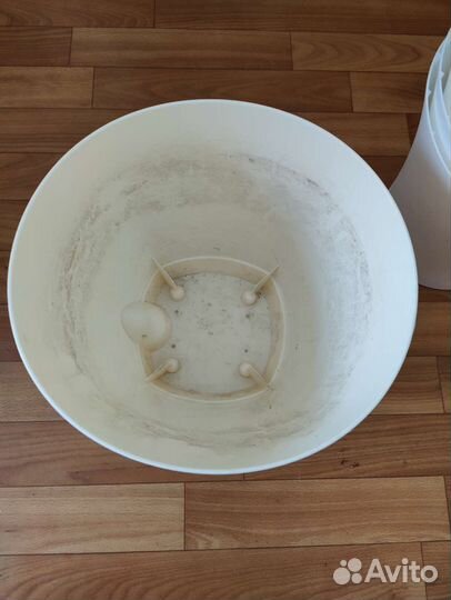 Горшок для цветов 8 литров молочный цвет