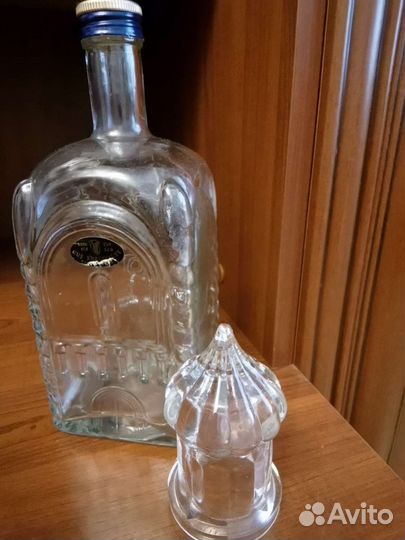 Штоф гусь хрустальный