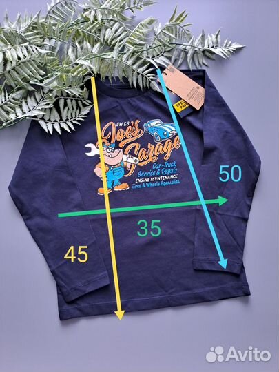 Новый лонгслив для мальчика 116, 5-6 лет