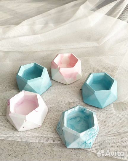 Гипсовый подсвечник