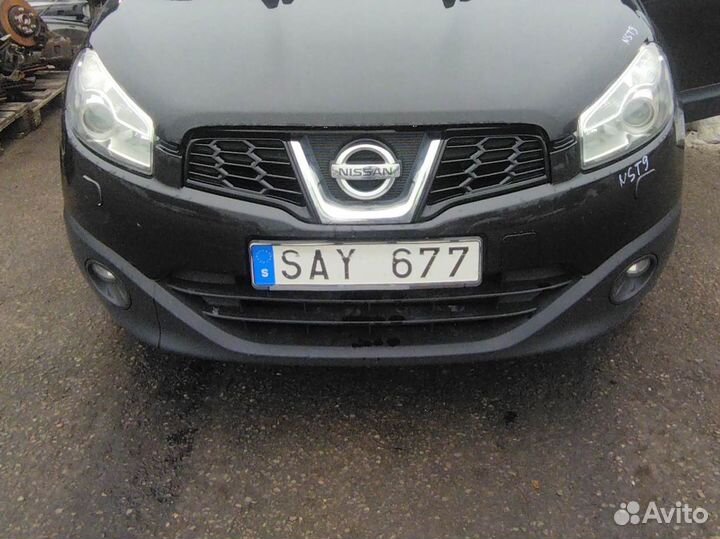 Бампер передний Nissan Qashqai J10 под омыватель