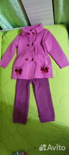 Детские тёплые вещи пакетом для девочек 104