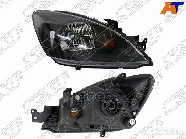 Фара mitsubishi lancer 03-10 RH черная (Евросве