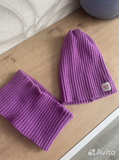Шапка и снуд для девочки