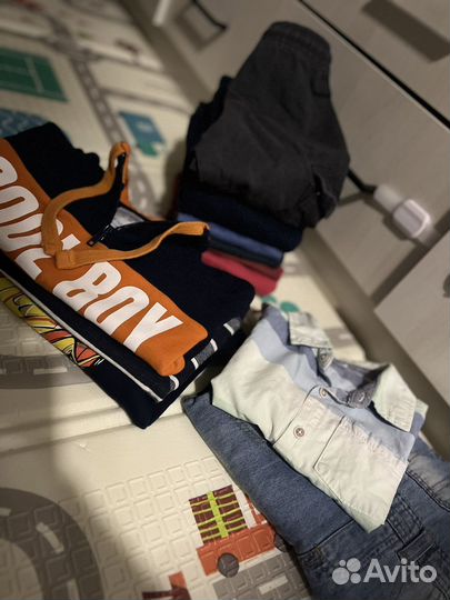 Вещи пакетом на мальчика 92 98