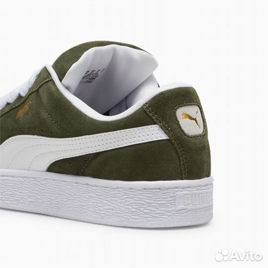 Puma Suede XL Dark Olive/White