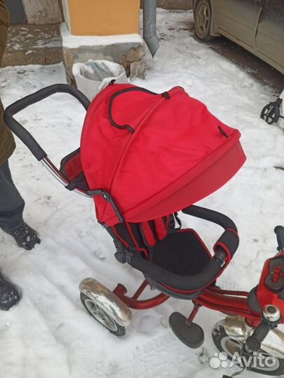 Детский велосипед с ручкой бу