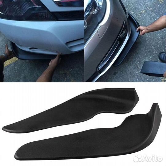 Сплиттер переднего бампера универсальный