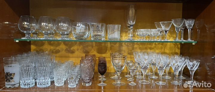 Рюмка бокал фужер стакан стопка хрустальные набор
