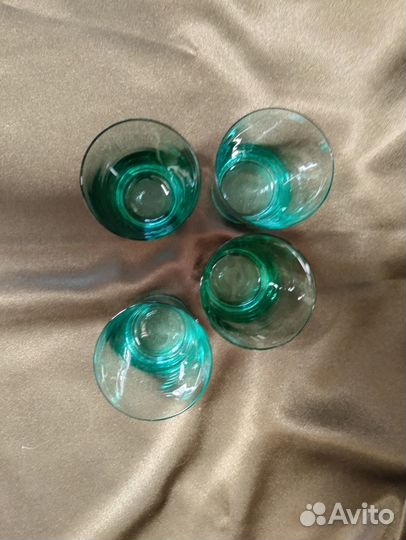 Стаканы тонкие цветные 4шт, СССР