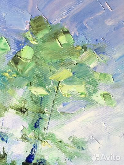 Картина маслом «Полдень. Маки»