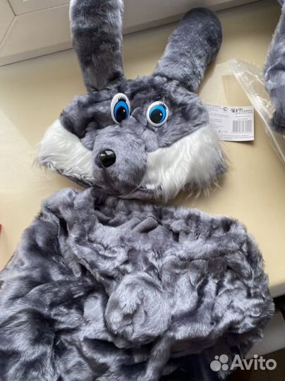 Костюм серого зайца детский для утренника