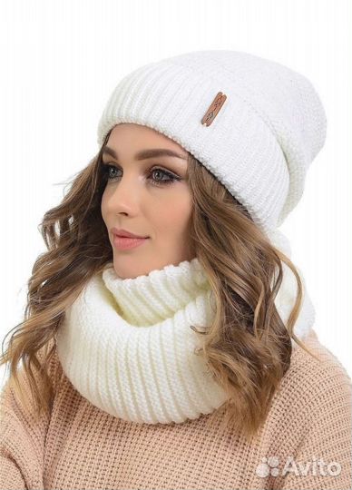 Шапка и снуд женские новые