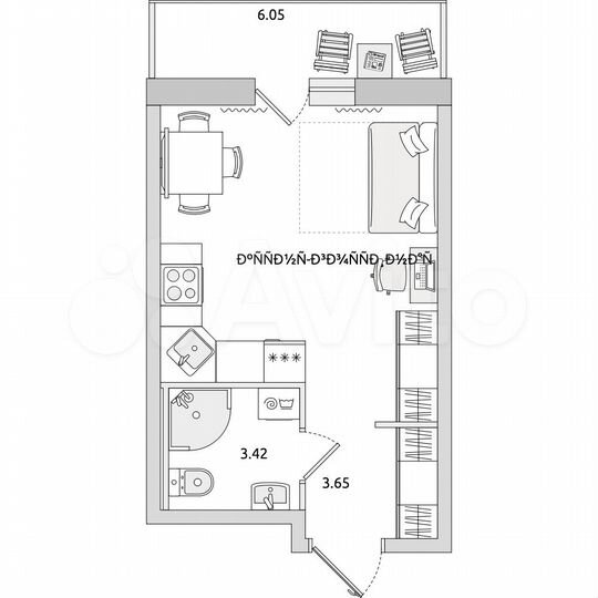 Квартира-студия, 30,9 м², 16/17 эт.