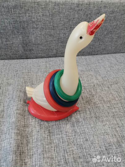 Гусь с обручем на листе Вятка Клеймо Кольцеброс